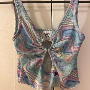 Princess Polly Pastel Swirl Tank Top + Bottom - Size S
